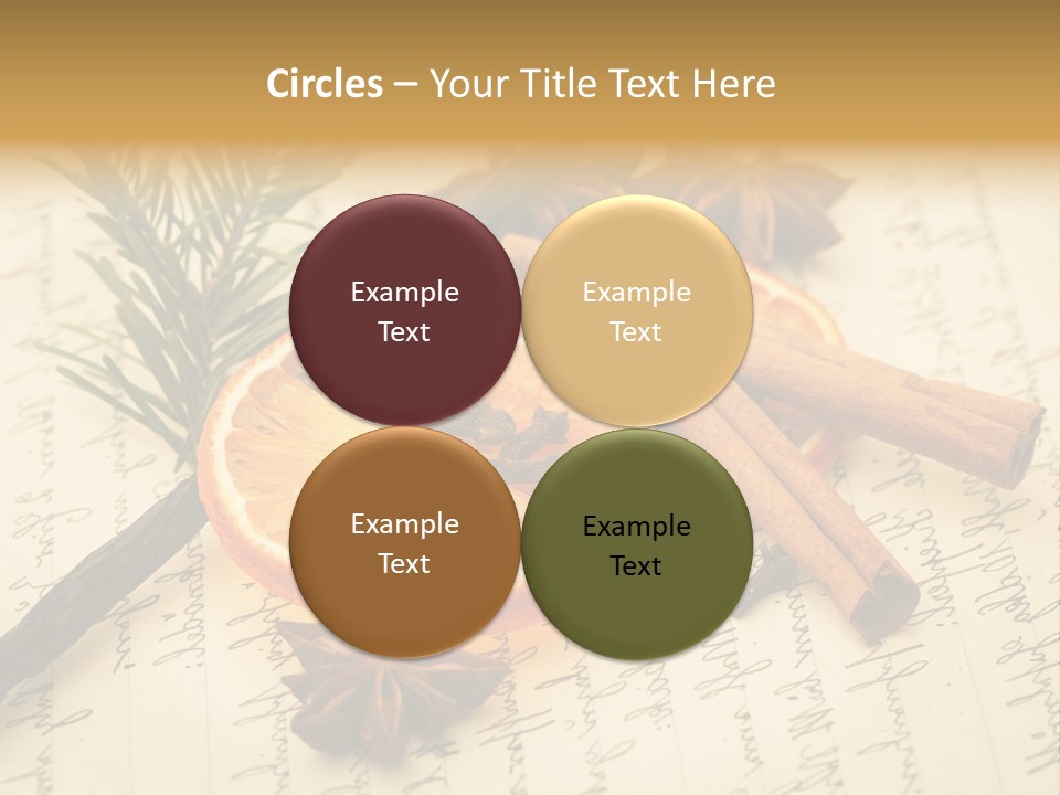 Schrift Zimt Vanille PowerPoint Template