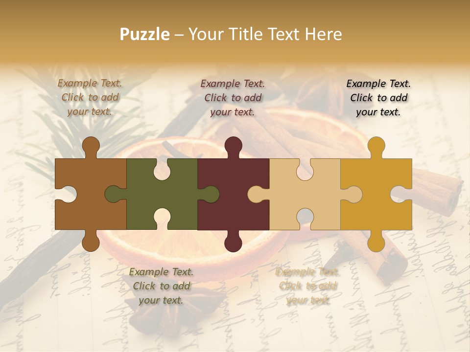 Schrift Zimt Vanille PowerPoint Template