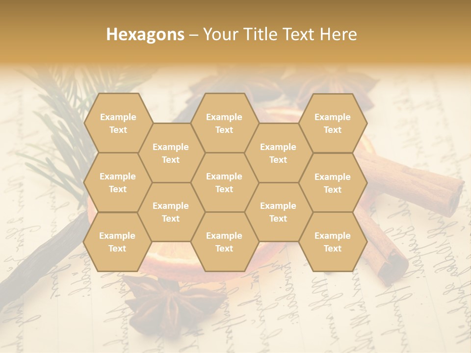 Schrift Zimt Vanille PowerPoint Template