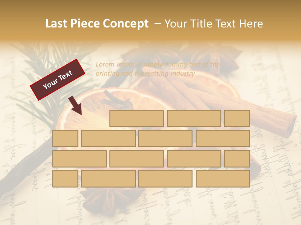Schrift Zimt Vanille PowerPoint Template