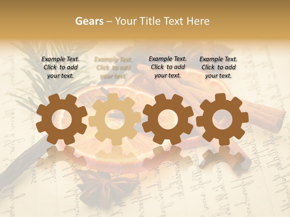 Schrift Zimt Vanille PowerPoint Template