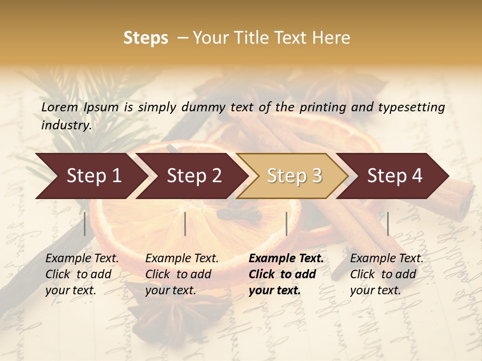 Schrift Zimt Vanille PowerPoint Template
