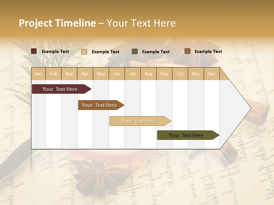 Schrift Zimt Vanille PowerPoint Template