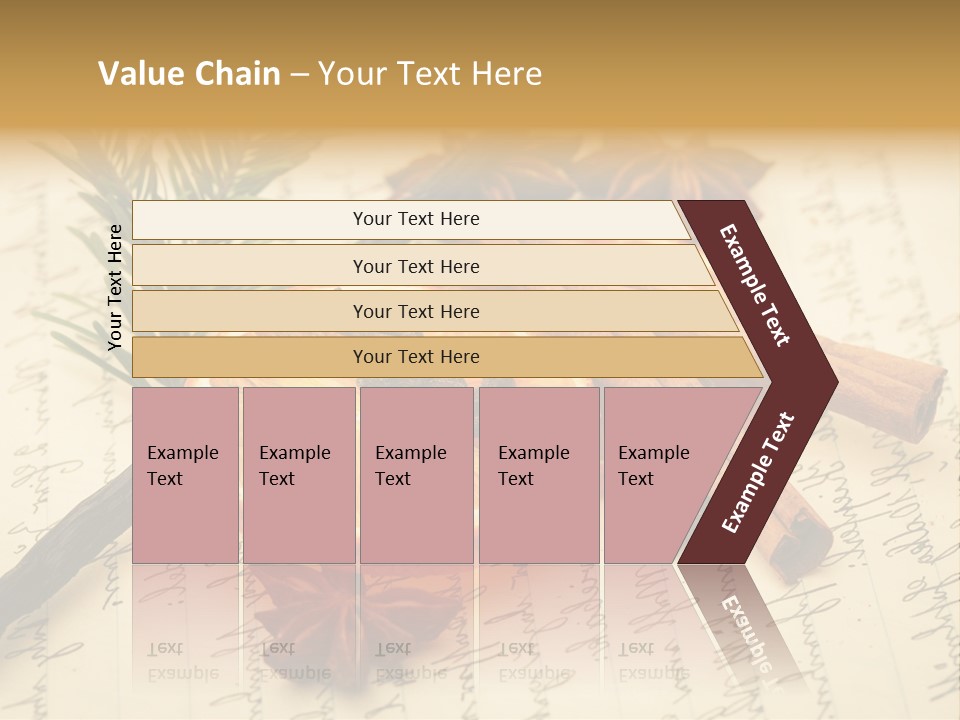 Schrift Zimt Vanille PowerPoint Template