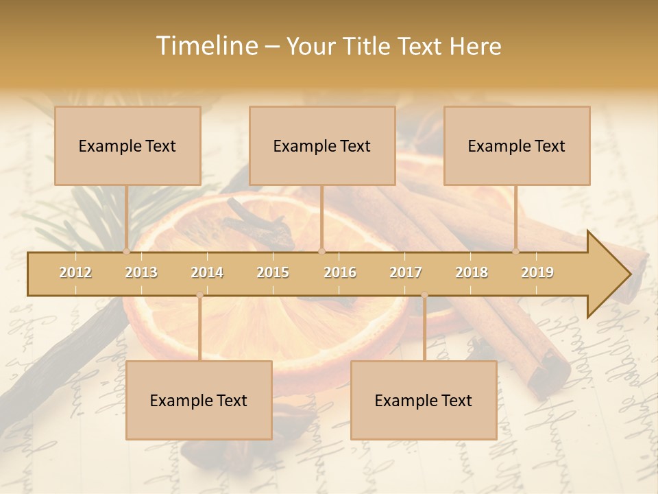 Schrift Zimt Vanille PowerPoint Template