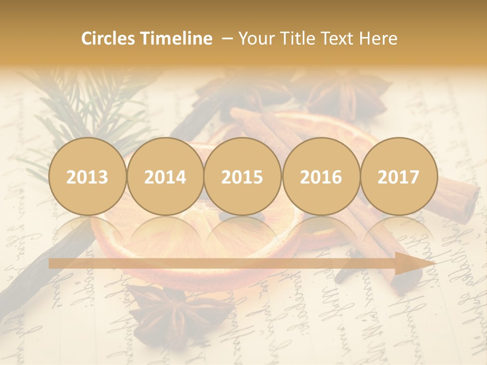 Schrift Zimt Vanille PowerPoint Template