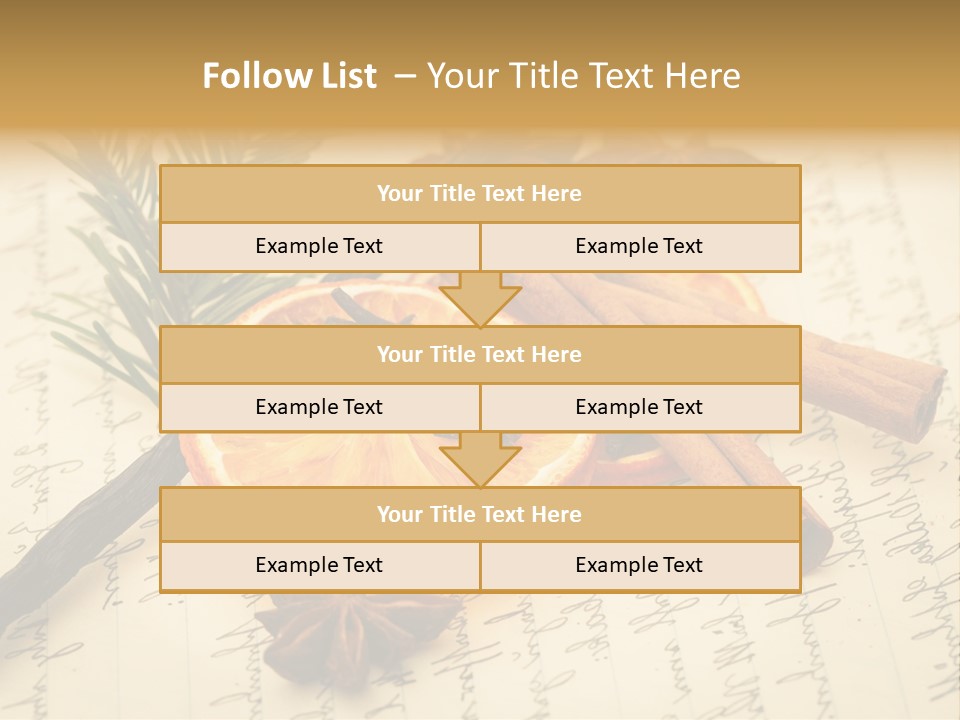 Schrift Zimt Vanille PowerPoint Template