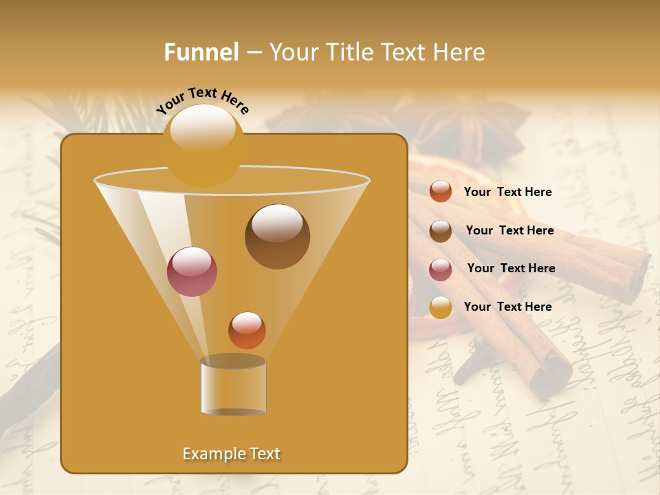 Schrift Zimt Vanille PowerPoint Template