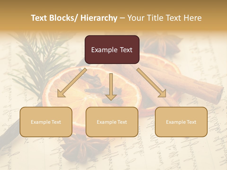 Schrift Zimt Vanille PowerPoint Template