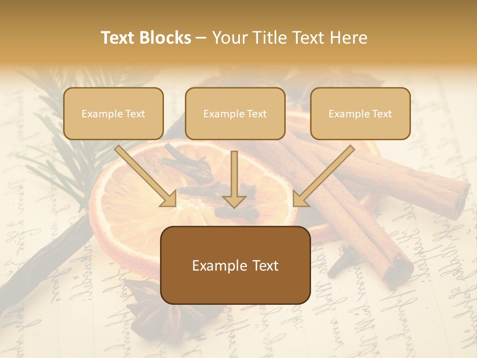 Schrift Zimt Vanille PowerPoint Template