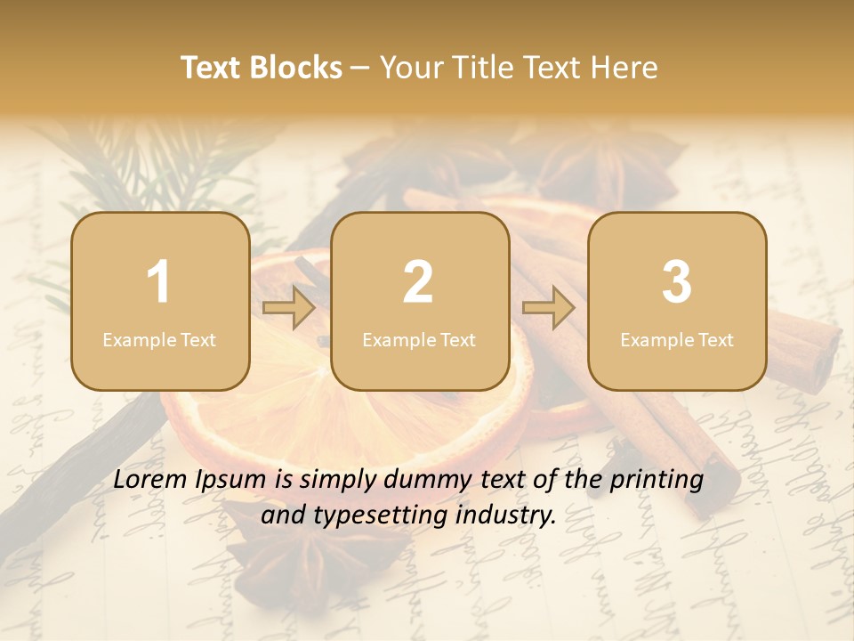 Schrift Zimt Vanille PowerPoint Template
