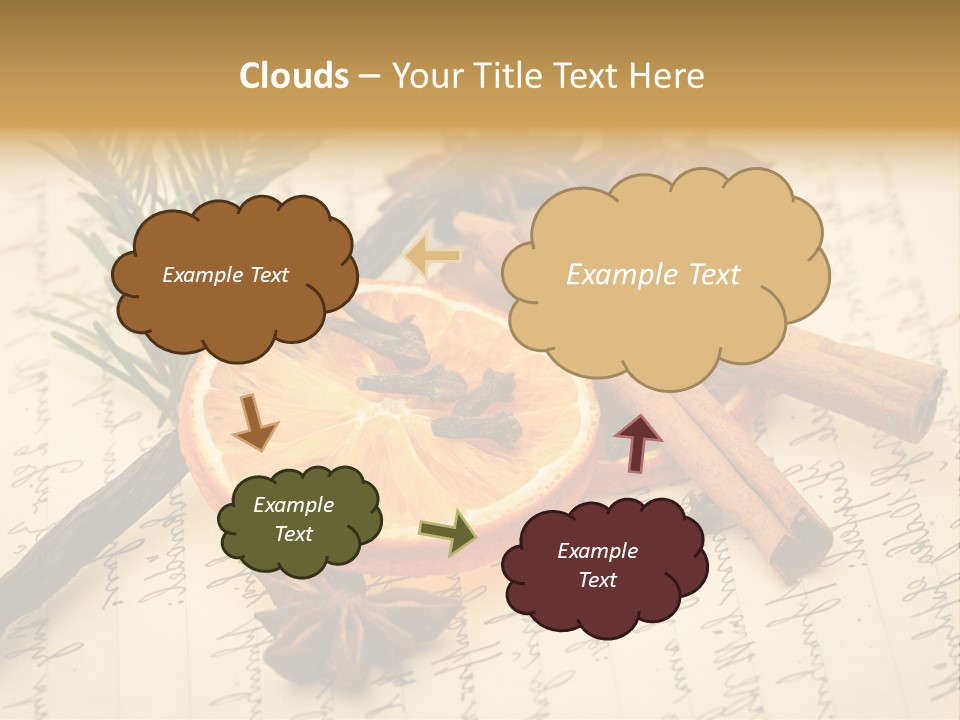 Schrift Zimt Vanille PowerPoint Template