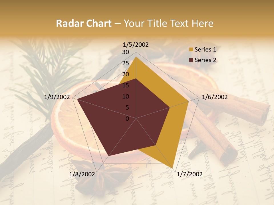 Schrift Zimt Vanille PowerPoint Template