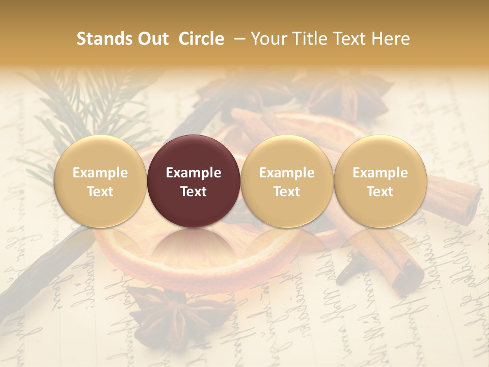 Schrift Zimt Vanille PowerPoint Template