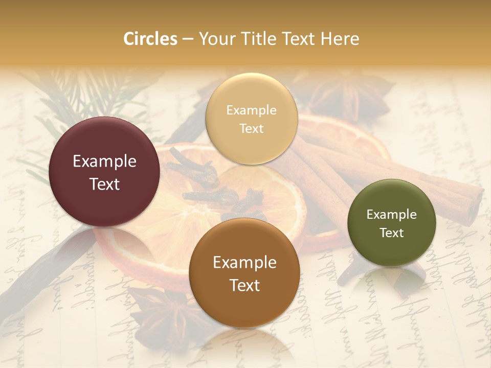 Schrift Zimt Vanille PowerPoint Template