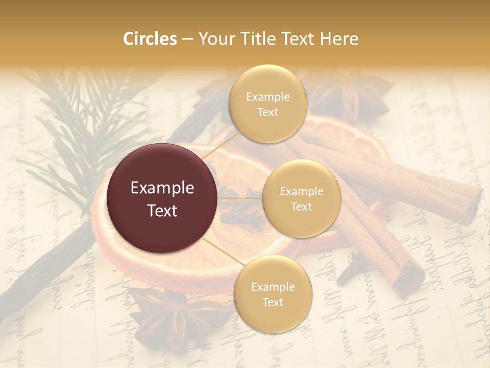 Schrift Zimt Vanille PowerPoint Template