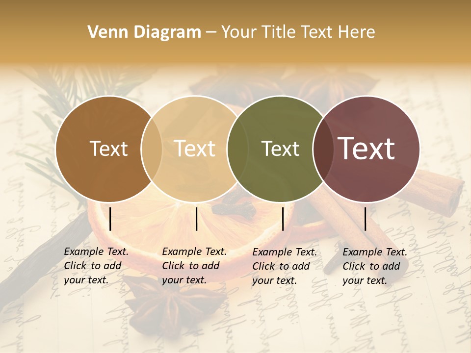 Schrift Zimt Vanille PowerPoint Template