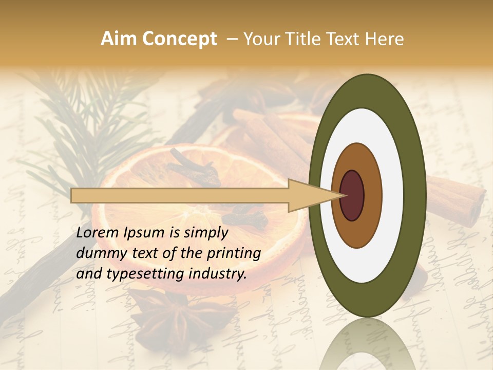 Schrift Zimt Vanille PowerPoint Template