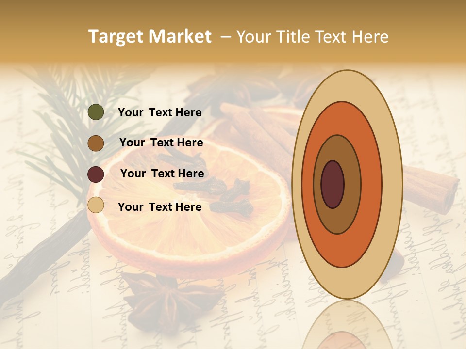 Schrift Zimt Vanille PowerPoint Template