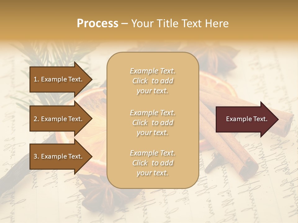 Schrift Zimt Vanille PowerPoint Template