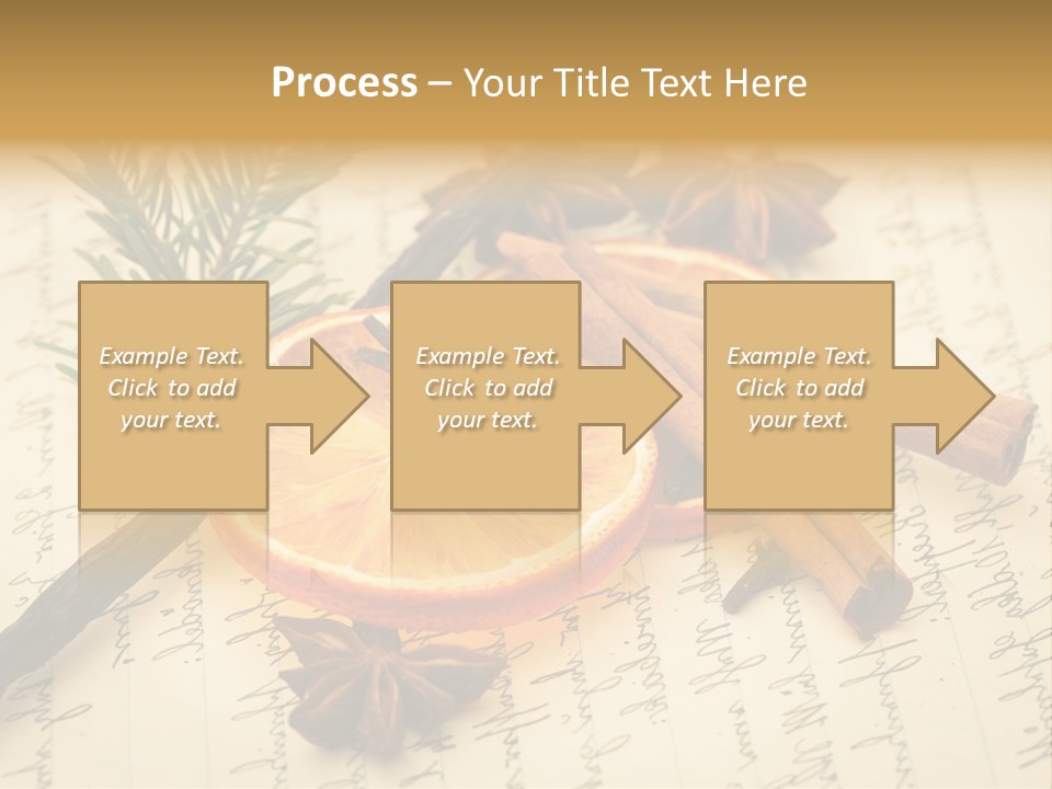 Schrift Zimt Vanille PowerPoint Template
