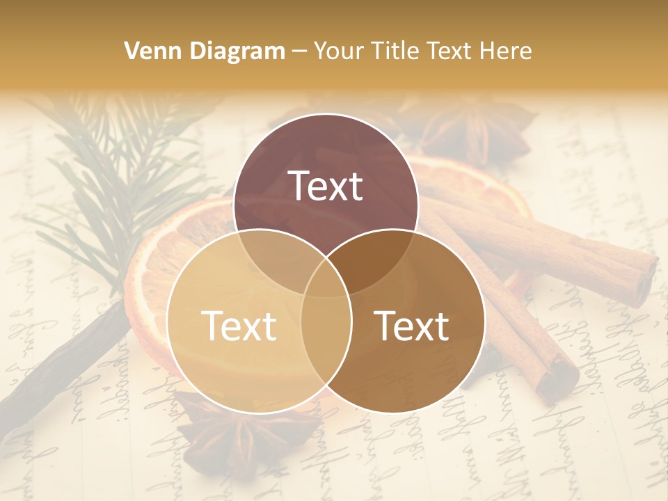 Schrift Zimt Vanille PowerPoint Template