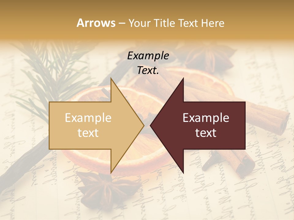 Schrift Zimt Vanille PowerPoint Template