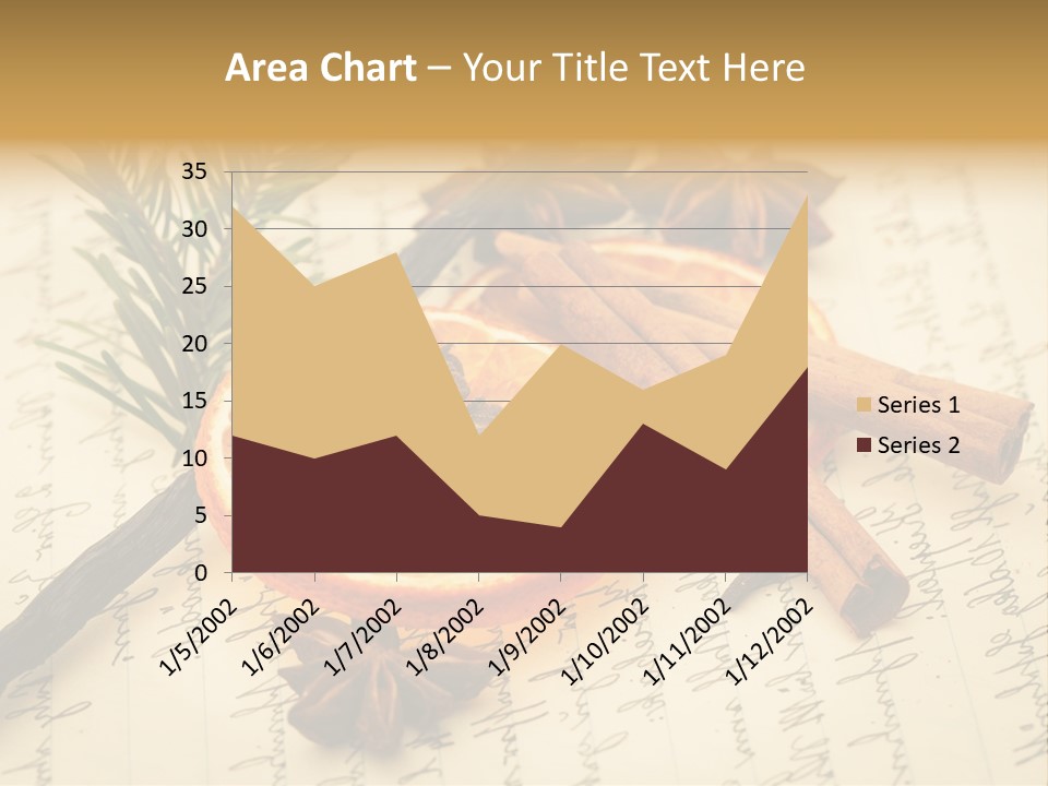 Schrift Zimt Vanille PowerPoint Template