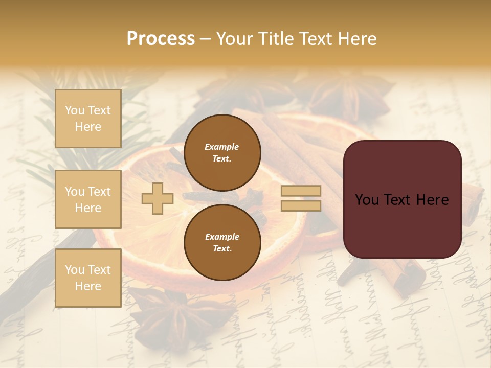 Schrift Zimt Vanille PowerPoint Template