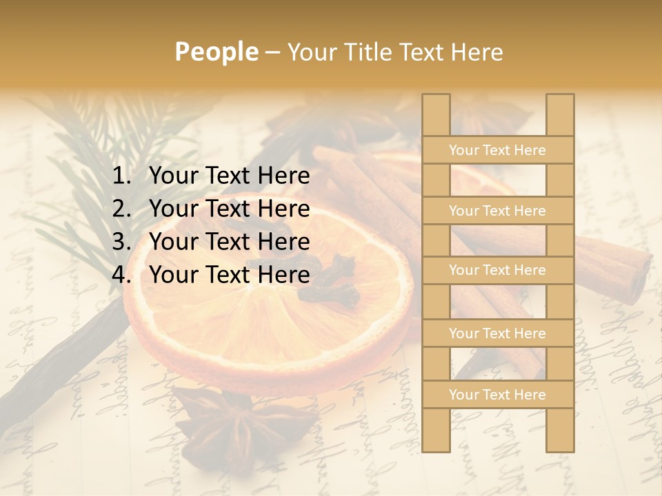 Schrift Zimt Vanille PowerPoint Template