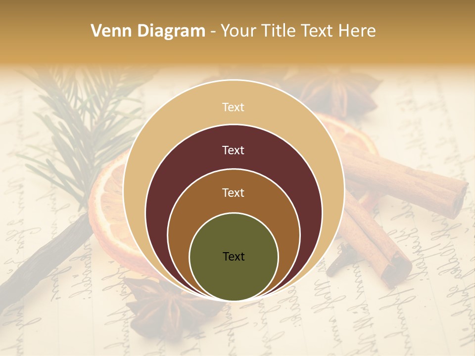 Schrift Zimt Vanille PowerPoint Template