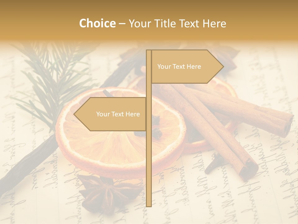 Schrift Zimt Vanille PowerPoint Template