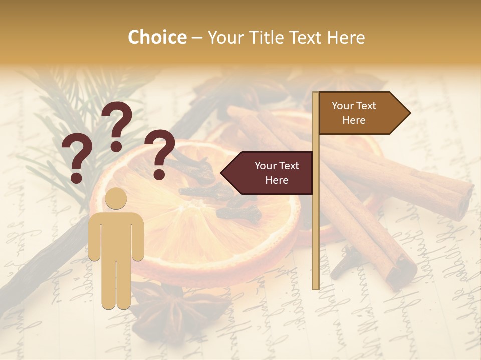 Schrift Zimt Vanille PowerPoint Template