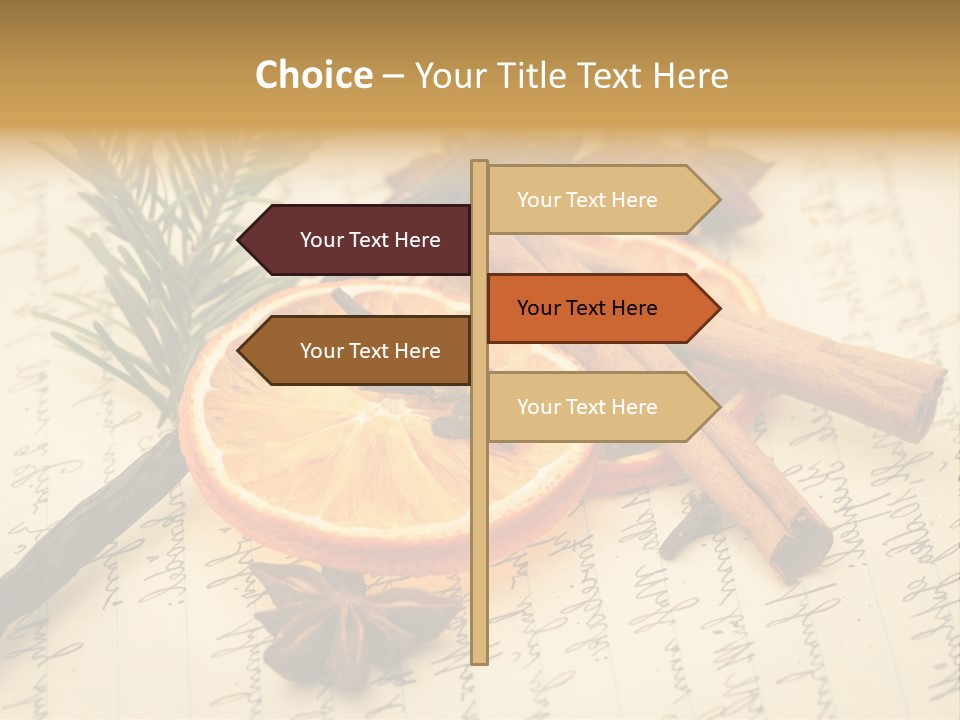 Schrift Zimt Vanille PowerPoint Template