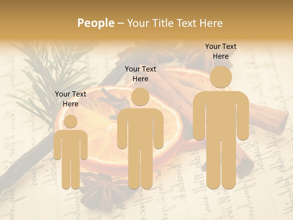 Schrift Zimt Vanille PowerPoint Template