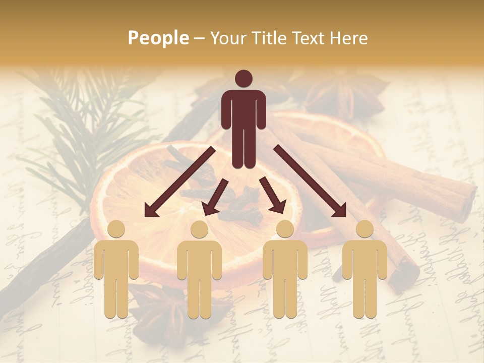 Schrift Zimt Vanille PowerPoint Template