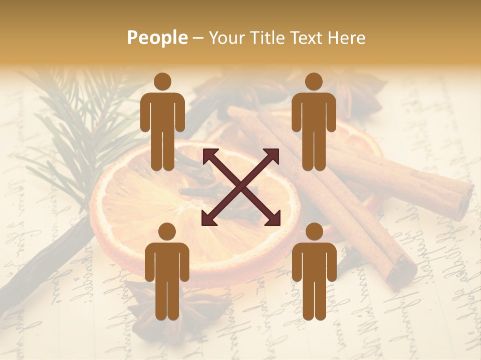 Schrift Zimt Vanille PowerPoint Template