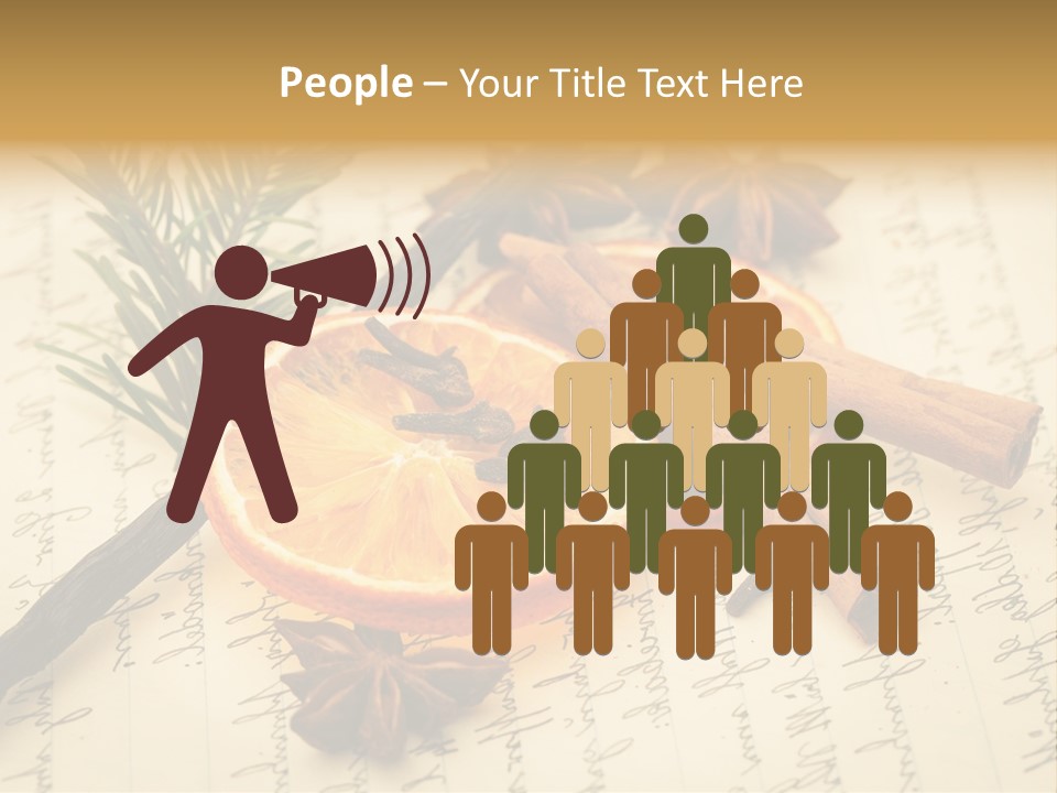 Schrift Zimt Vanille PowerPoint Template