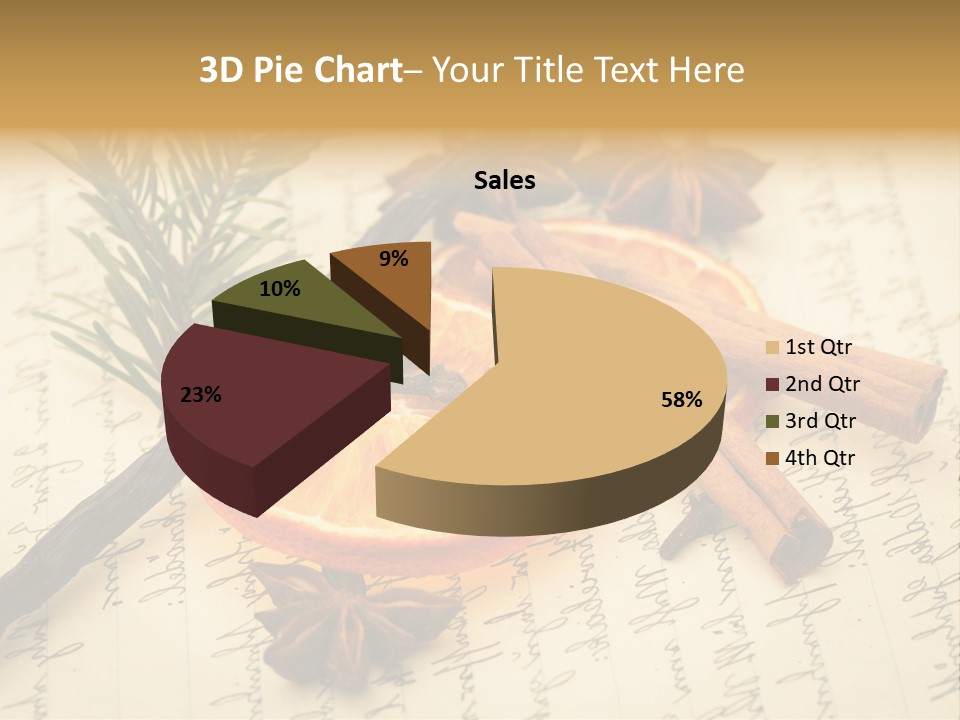 Schrift Zimt Vanille PowerPoint Template