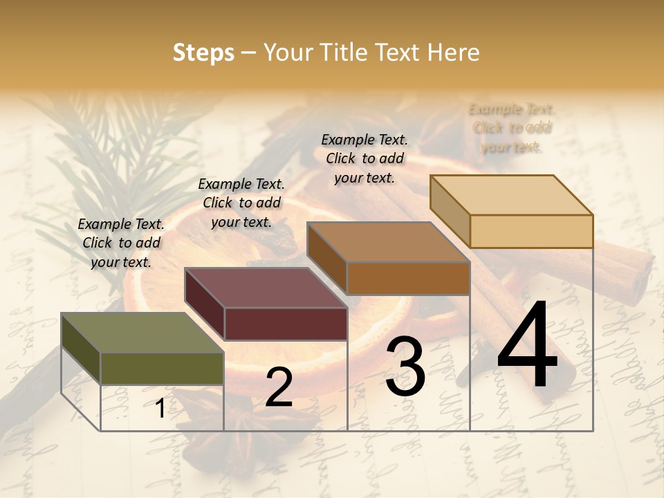Schrift Zimt Vanille PowerPoint Template