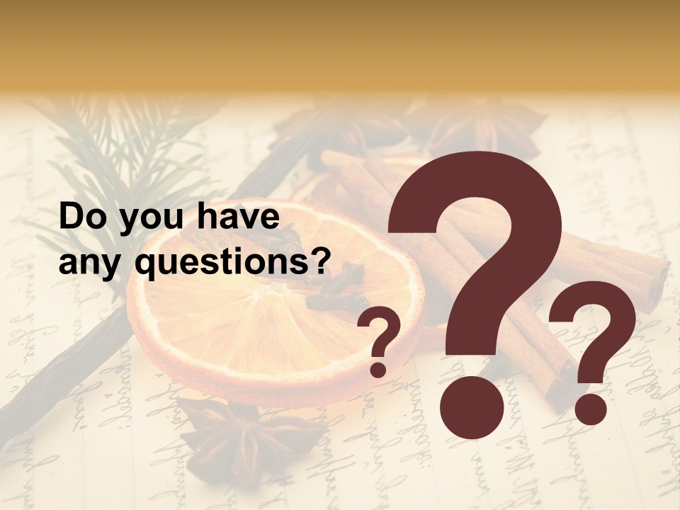 Schrift Zimt Vanille PowerPoint Template