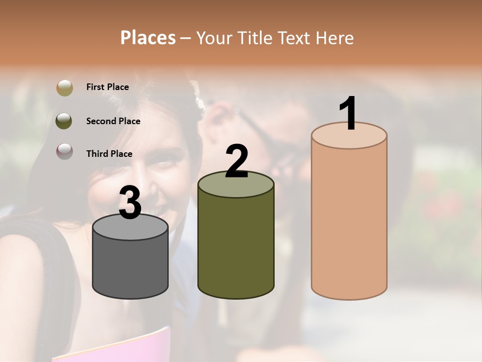 Outdoor Male High School PowerPoint Template