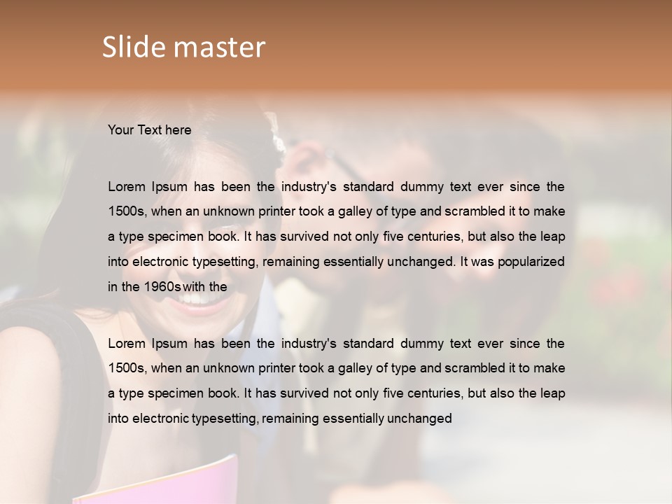 Outdoor Male High School PowerPoint Template