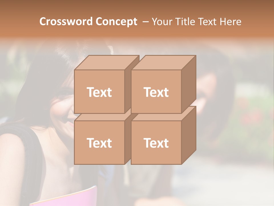 Outdoor Male High School PowerPoint Template