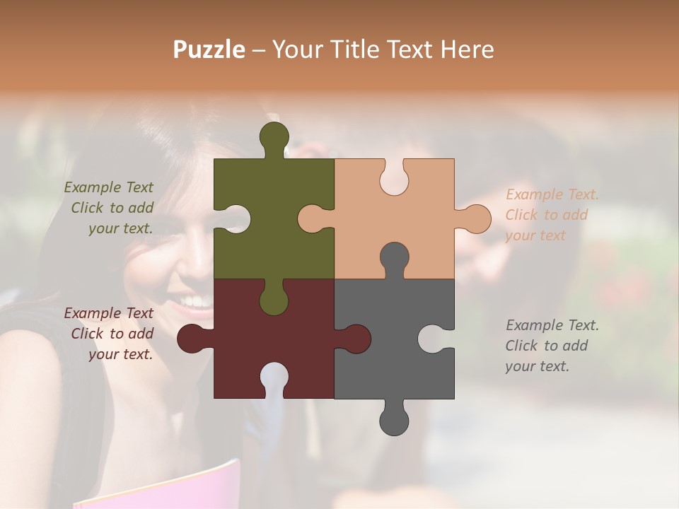 Outdoor Male High School PowerPoint Template