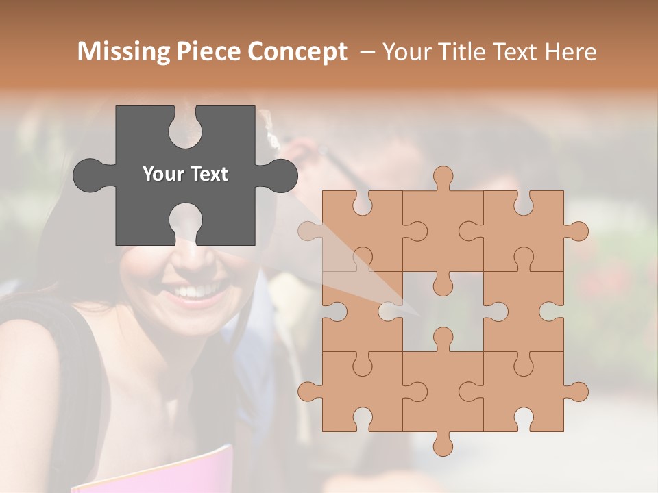 Outdoor Male High School PowerPoint Template