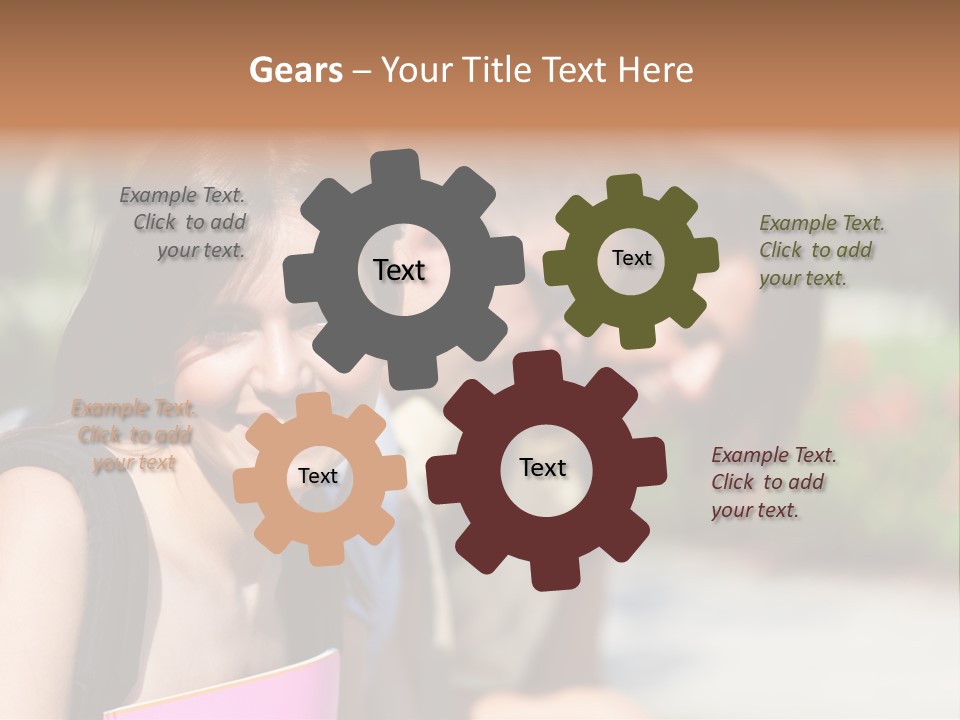 Outdoor Male High School PowerPoint Template