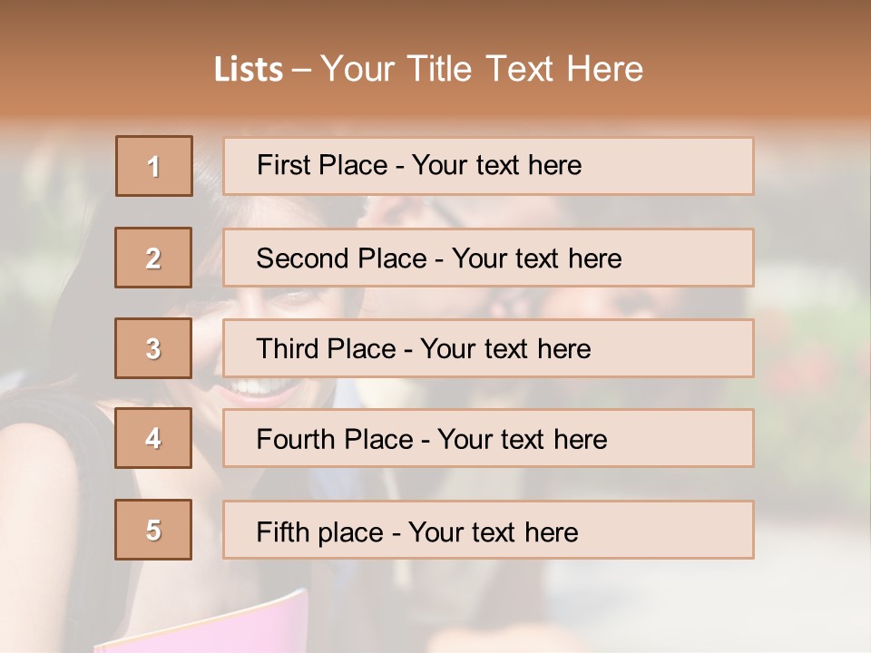 Outdoor Male High School PowerPoint Template