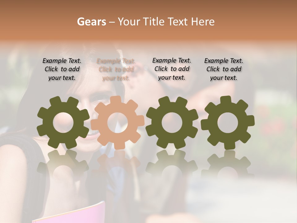 Outdoor Male High School PowerPoint Template