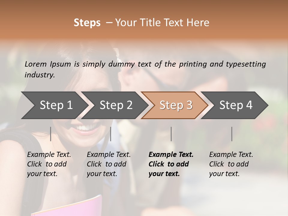 Outdoor Male High School PowerPoint Template